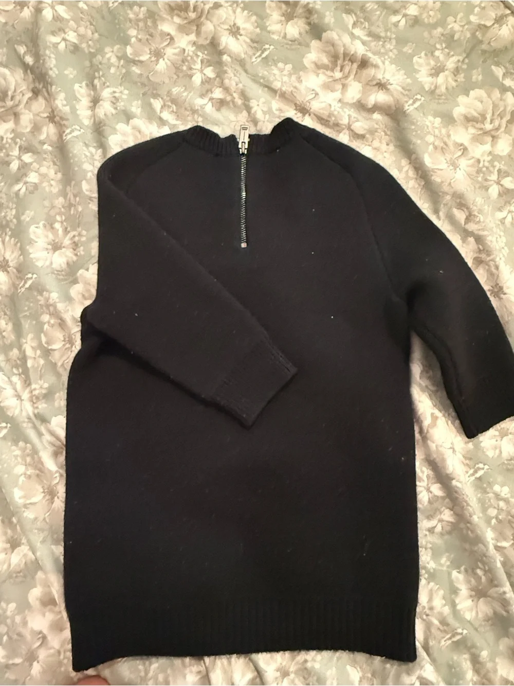 Burberry Black, Beige and Red Plaid Crewneck Dress
